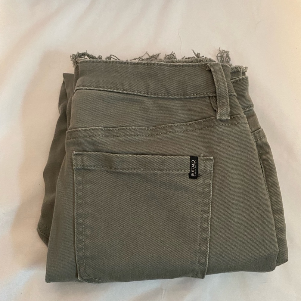 Buffalo jeans  31 waist 25 length unfinished edges